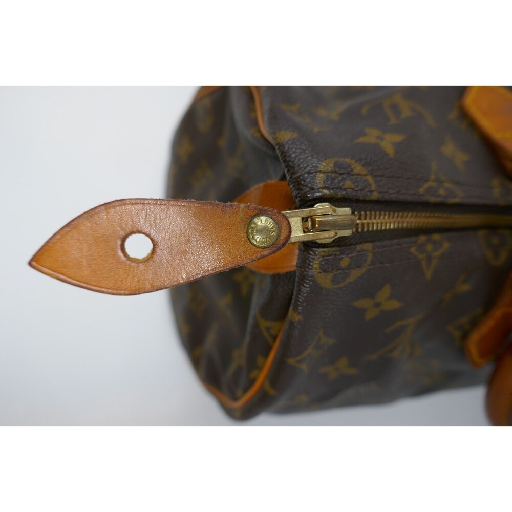 Louis Vuitton Vintage Monogram Canvas Speedy 35 Bag Handbag - Picture 7 of 16
